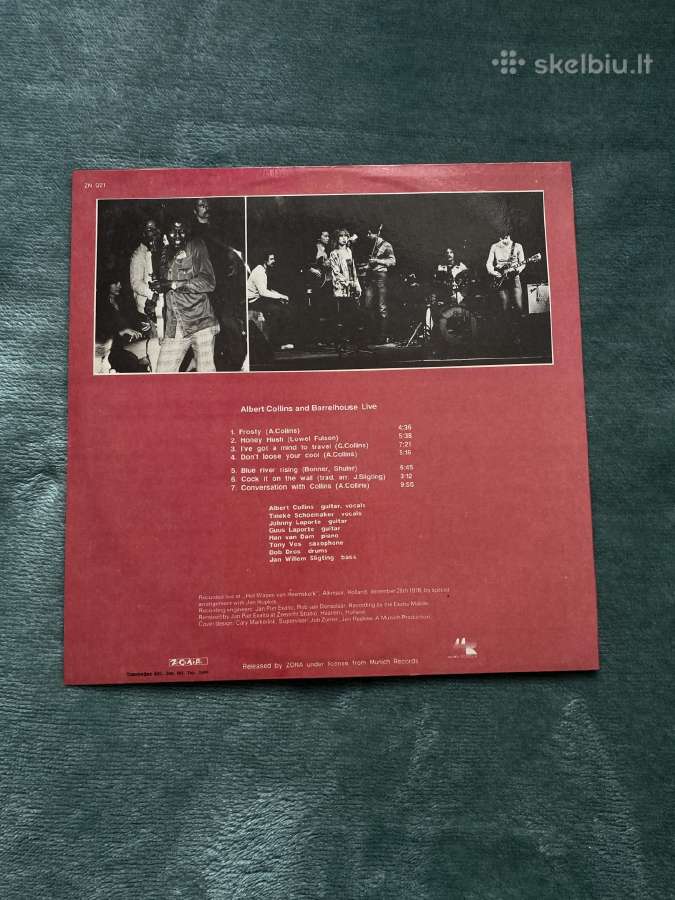 Albert Collins Barrelhouse live Vinilinė plokštelė - nuotraukos Nr. 2