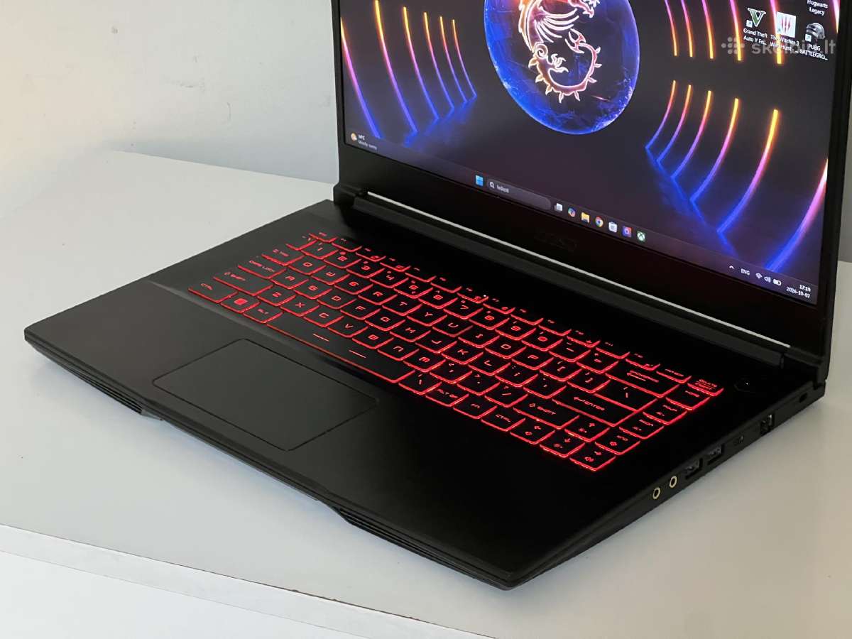 Parduodamas Msi Gf63 su Rtx 4050, I5-12k, 144hz. - nuotraukos Nr. 4