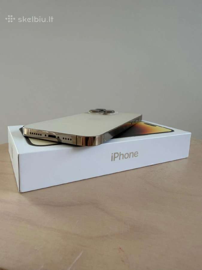 iPhone 14 pro max 128gb gold su dokumentais - nuotraukos Nr. 2
