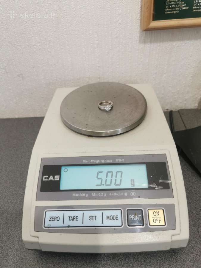 750 žiedas su 0,48 ct brilantais - nuotraukos Nr. 7