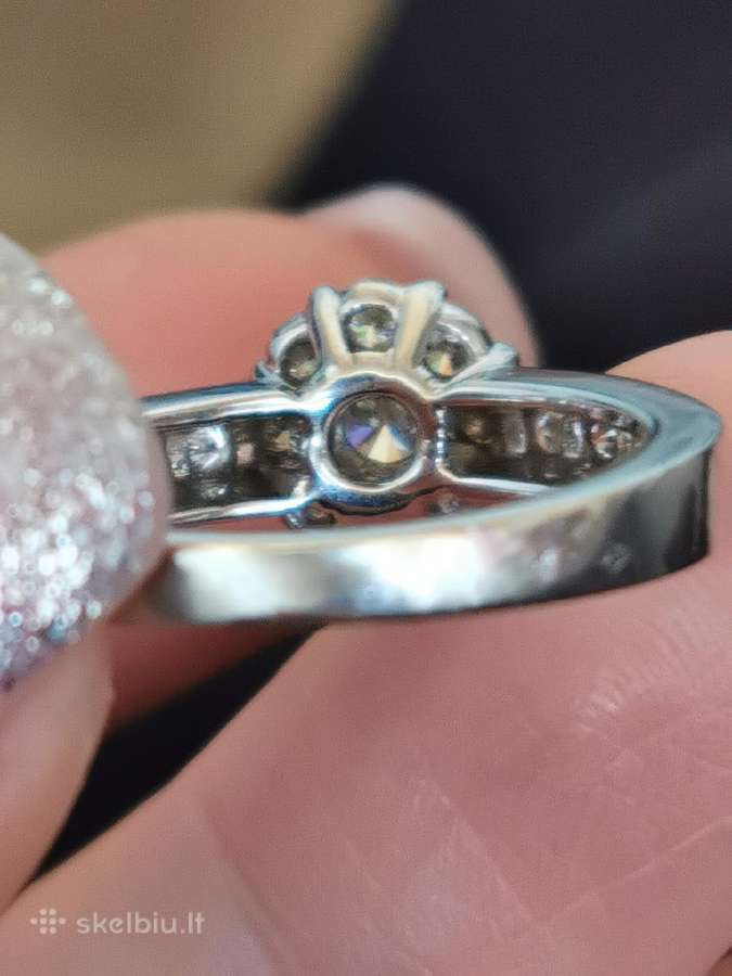 750 žiedas su 0,48 ct brilantais - nuotraukos Nr. 12