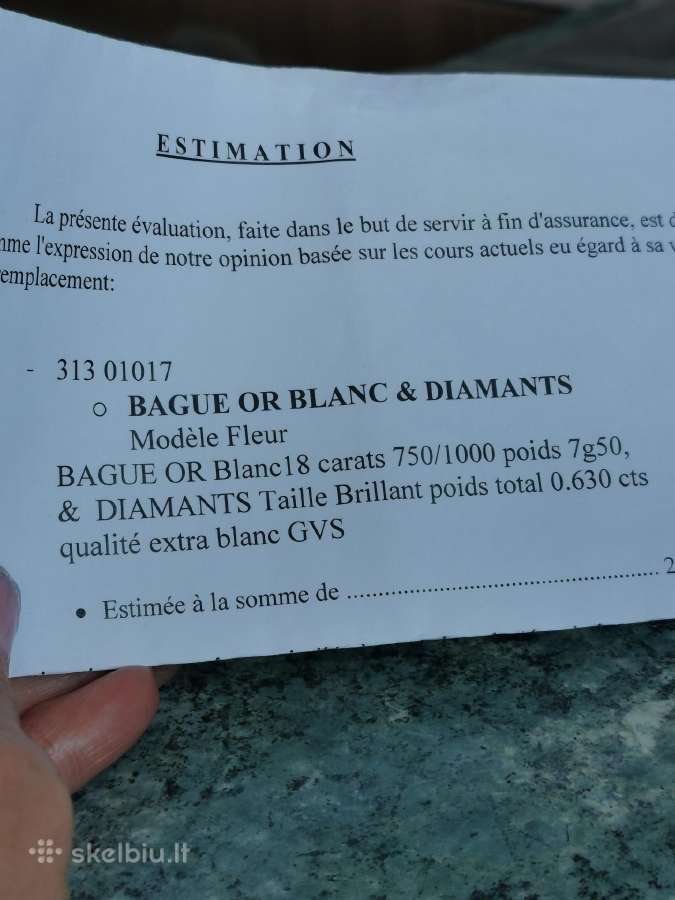 750 žiedas su 0,48 ct brilantais - nuotraukos Nr. 14