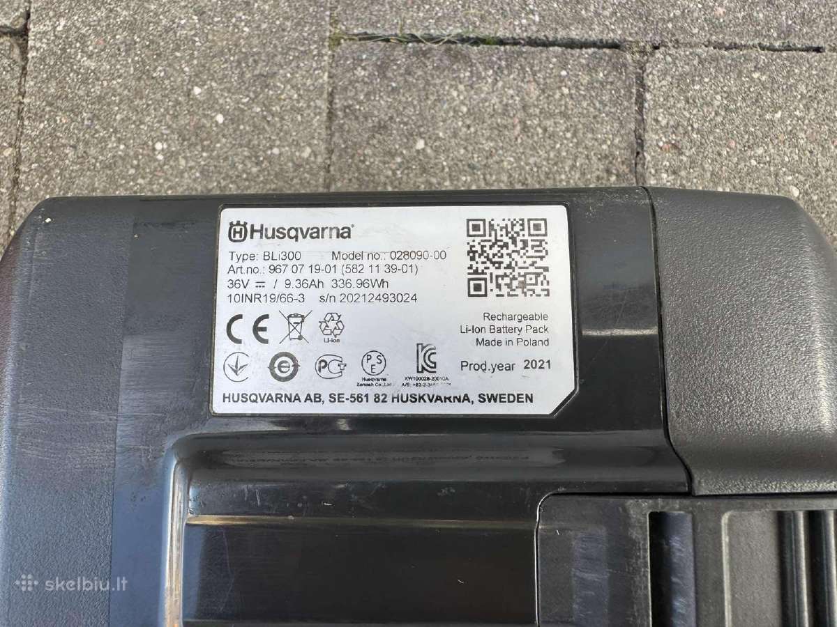Akumuliatorius gyvatvorių žirklės Husqvarna 536 - nuotraukos Nr. 9