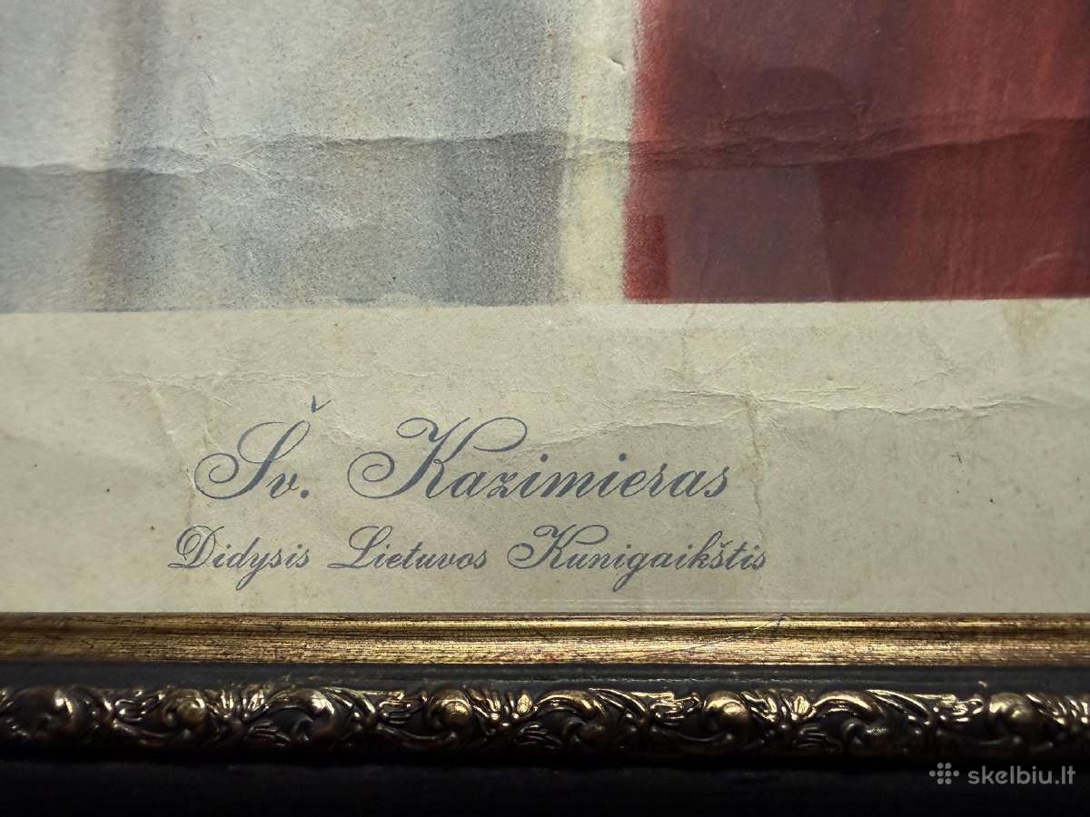 Didelis tarpukario plakatas Šv.kazimieras Didysis - nuotraukos Nr. 3