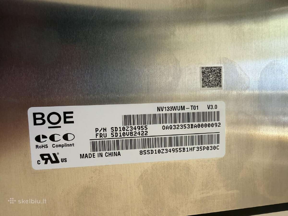 Boe Touch 13.3" matrica Lenovo Thinkpad X13 / L13 - nuotraukos Nr. 2