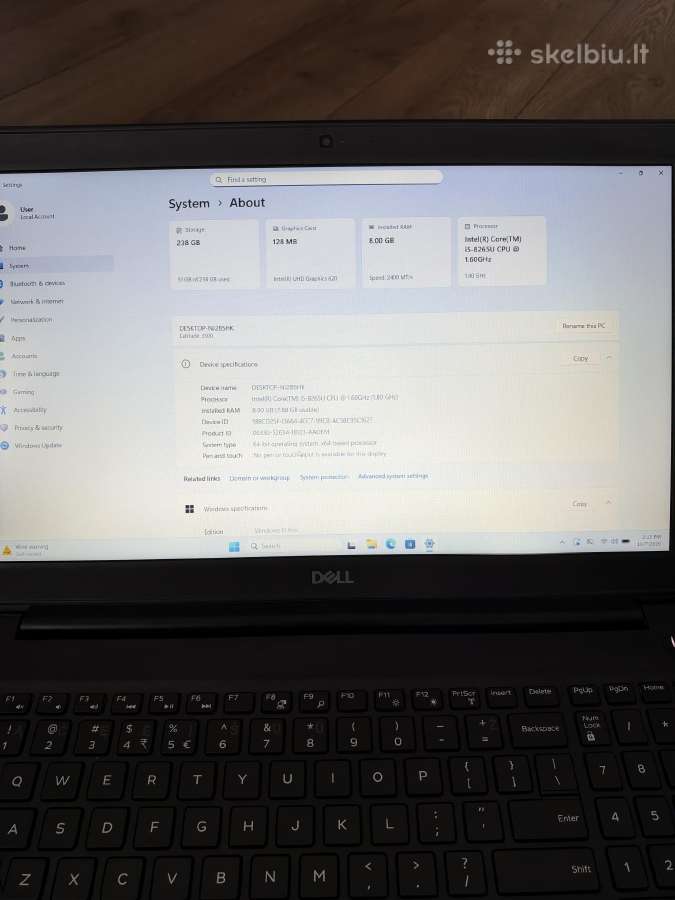 Dell latitude 3500 - nuotraukos Nr. 5