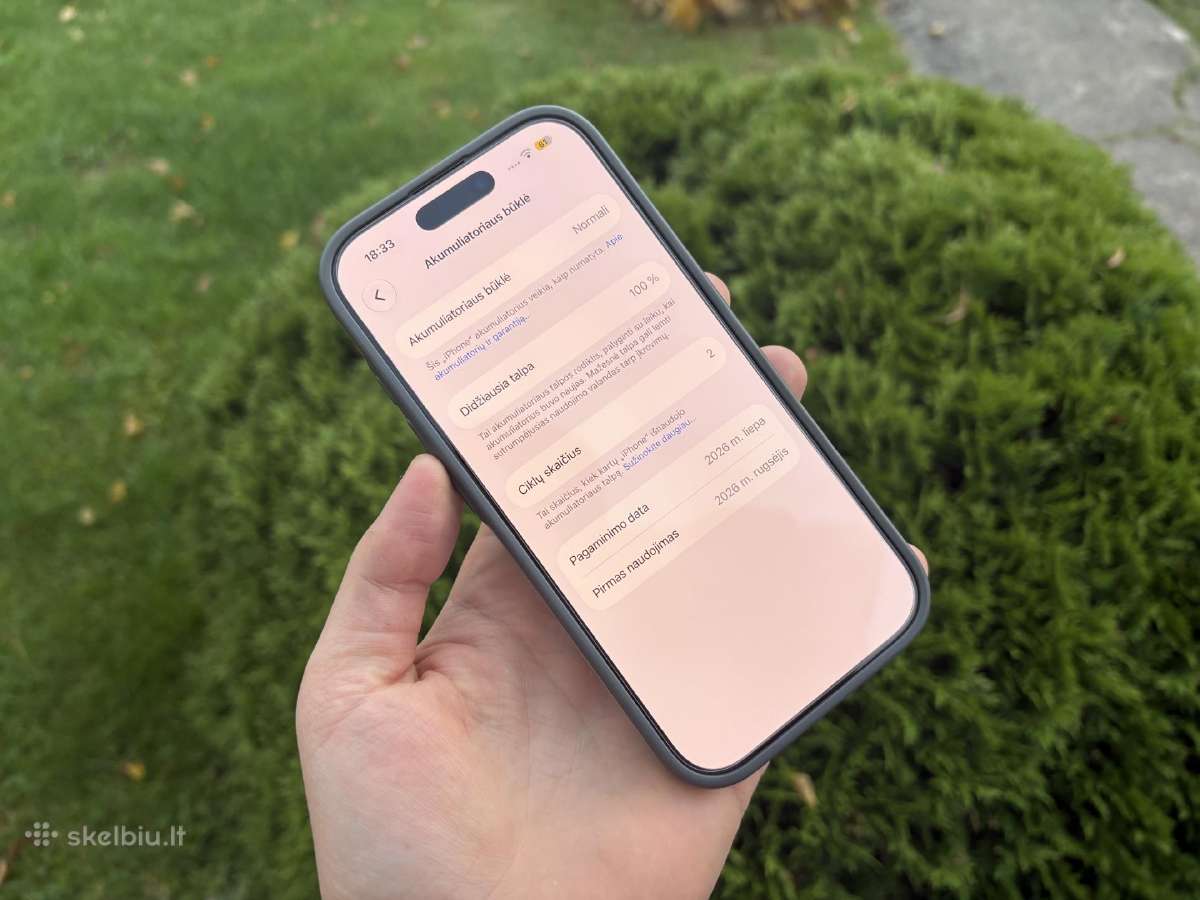 iPhone 16 Pro 256 GB – Naujas ( Natural Titanium ) - nuotraukos Nr. 3