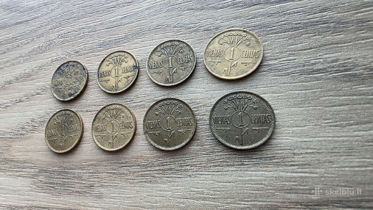 1925 metų smetoniški 1 centai - nuotraukos Nr. 3