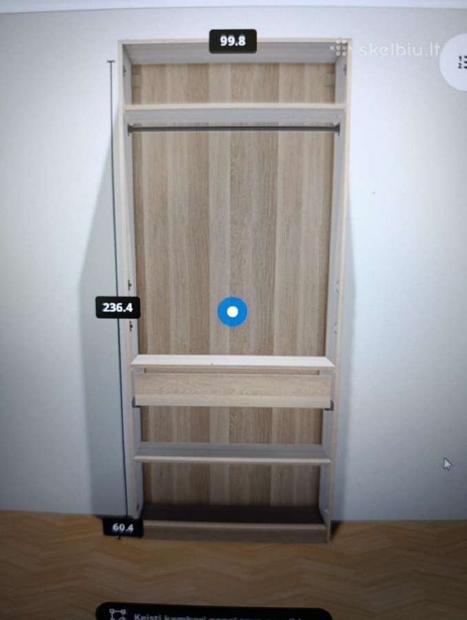 Nauja spinta Pax/forsand 100x60x236 cm. - nuotraukos Nr. 3