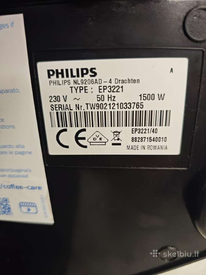 Kavos aparatas Philips 3221 - nuotraukos Nr. 5
