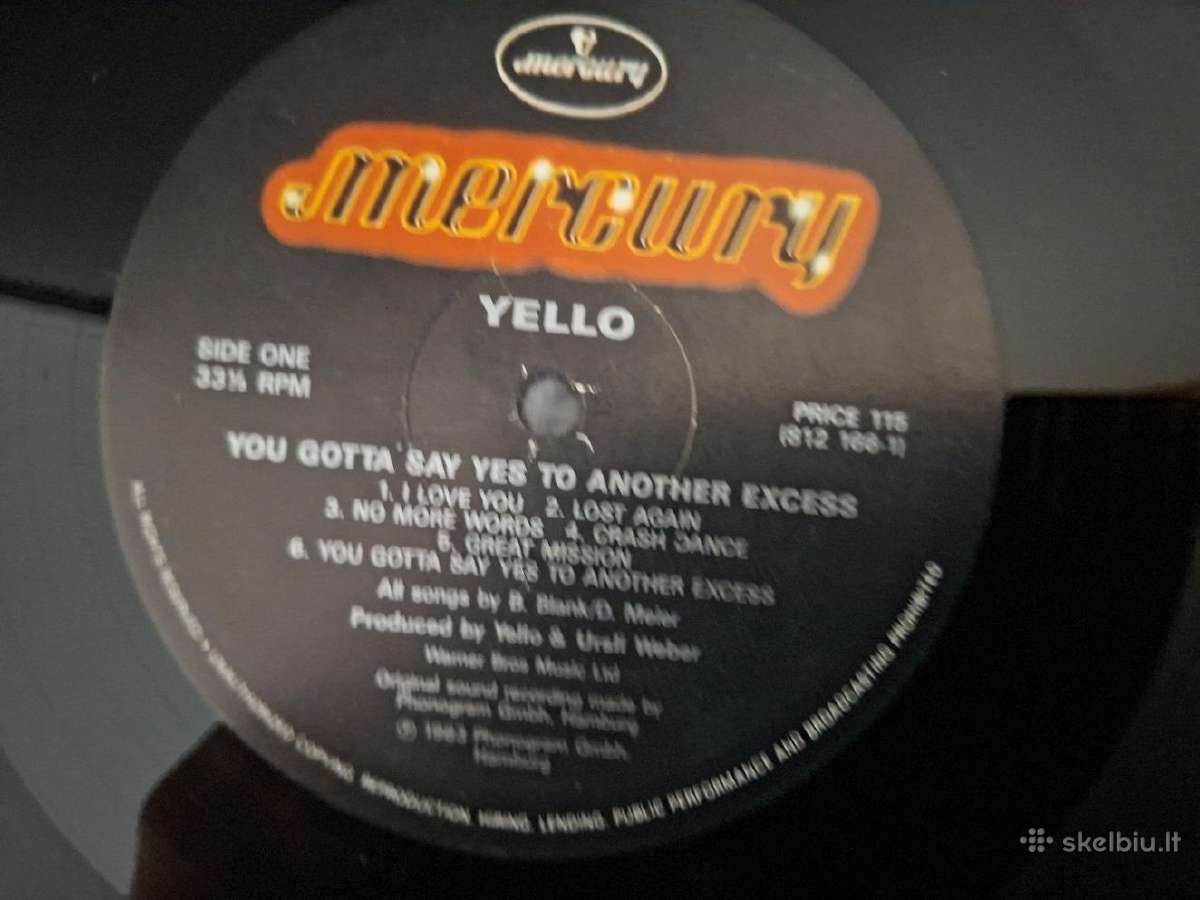 Yello 1983 ‘you Gotta Say Yes To Another Excess" - nuotraukos Nr. 3