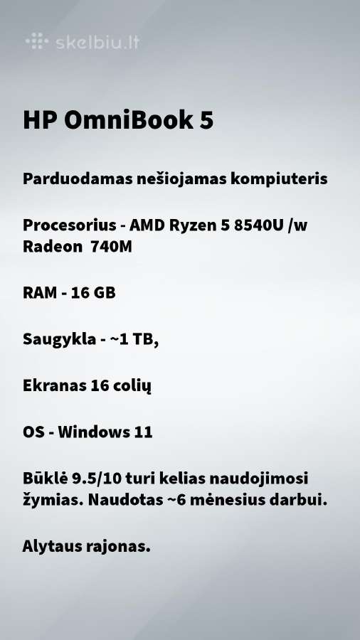 Hp Omnibook 5 - nuotraukos Nr. 3
