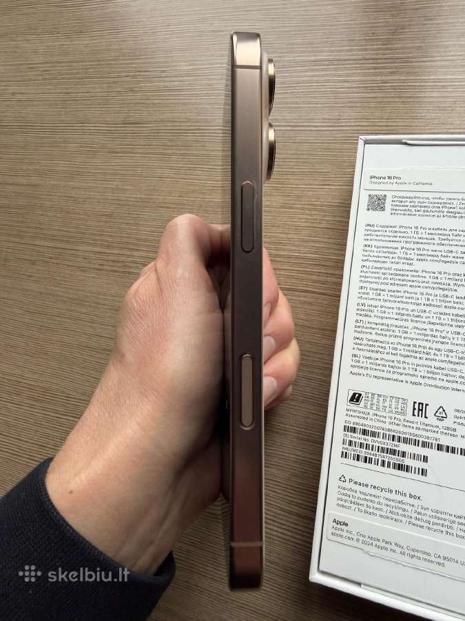 iPhone 16 Pro Desert Titanium 128gb - nuotraukos Nr. 5