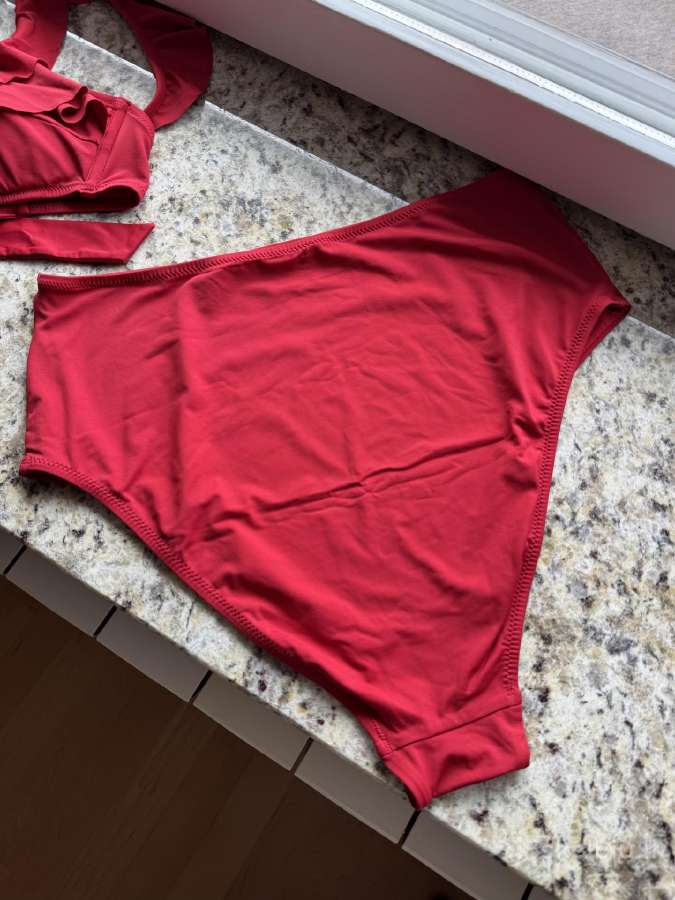 Oysho Ruffle raudonas atskiras bikinis 40-42 dydis - nuotraukos Nr. 6
