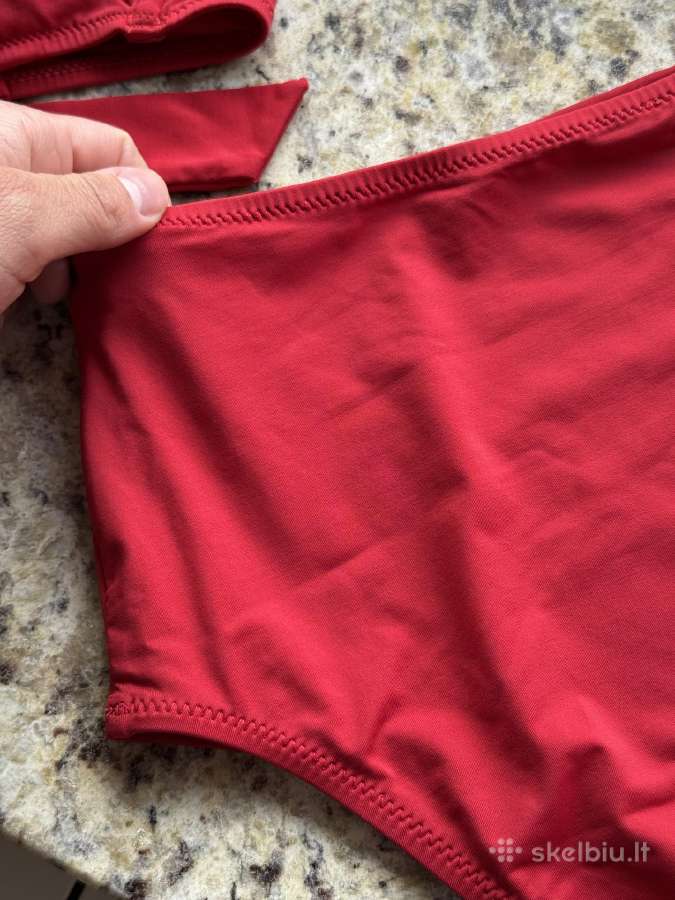 Oysho Ruffle raudonas atskiras bikinis 40-42 dydis - nuotraukos Nr. 8