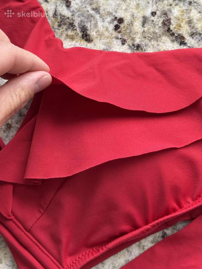 Oysho Ruffle raudonas atskiras bikinis 40-42 dydis - nuotraukos Nr. 13