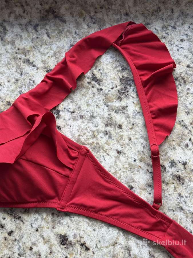 Oysho Ruffle raudonas atskiras bikinis 40-42 dydis - nuotraukos Nr. 17