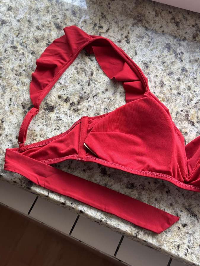 Oysho Ruffle raudonas atskiras bikinis 40-42 dydis - nuotraukos Nr. 20