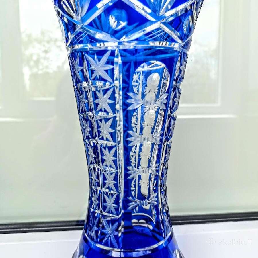 Didelė krištolo vaza 35 cm - nuotraukos Nr. 4