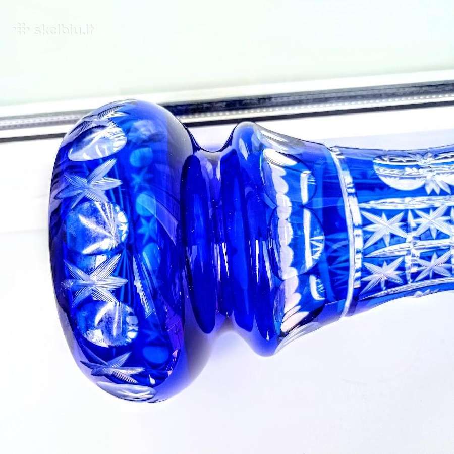 Didelė krištolo vaza 35 cm - nuotraukos Nr. 9