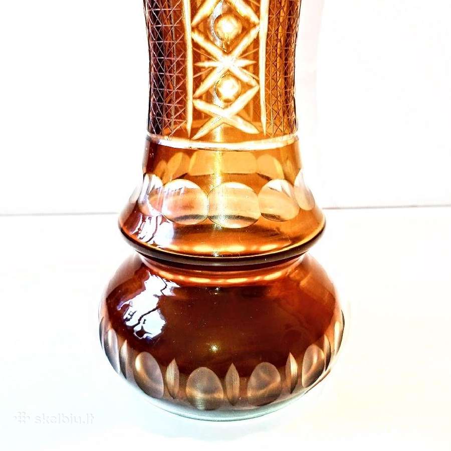Didelė krištolo vaza 35,5 cm - nuotraukos Nr. 7
