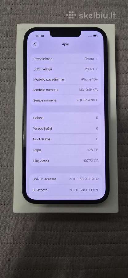 iPhone 16e - nuotraukos Nr. 3