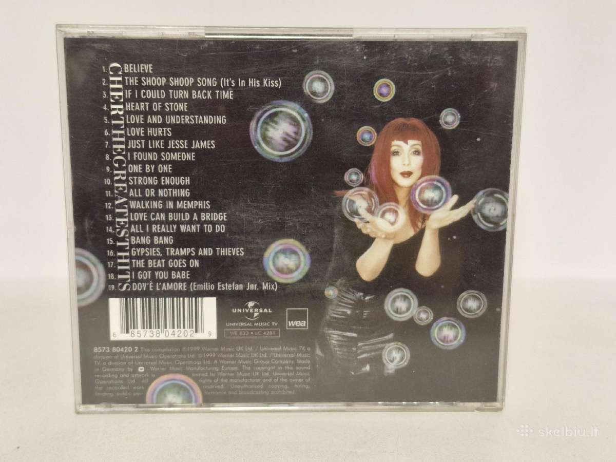 Audio CD Cher – The Greatest Hits - nuotraukos Nr. 6