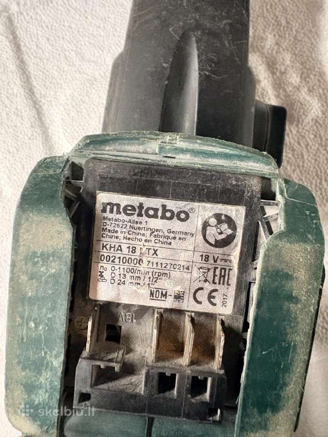 Metabo Kha18ltx - nuotraukos Nr. 3