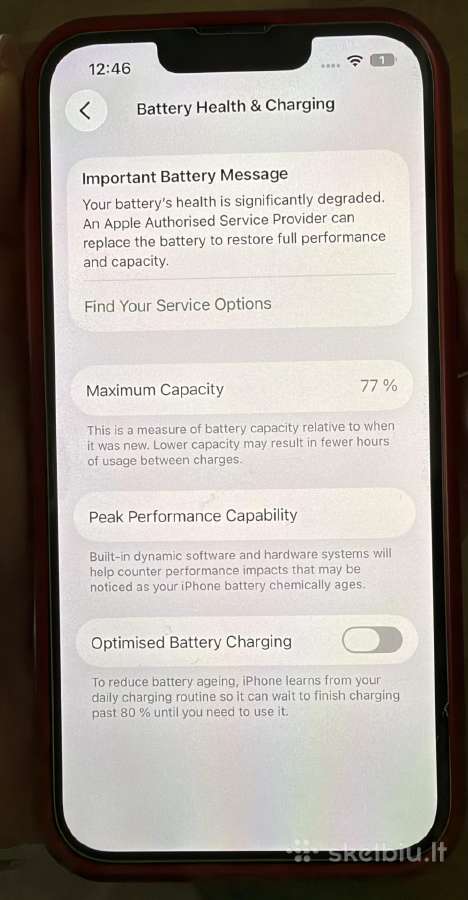 iPhone 13 256gb juodas naudotas - nuotraukos Nr. 3