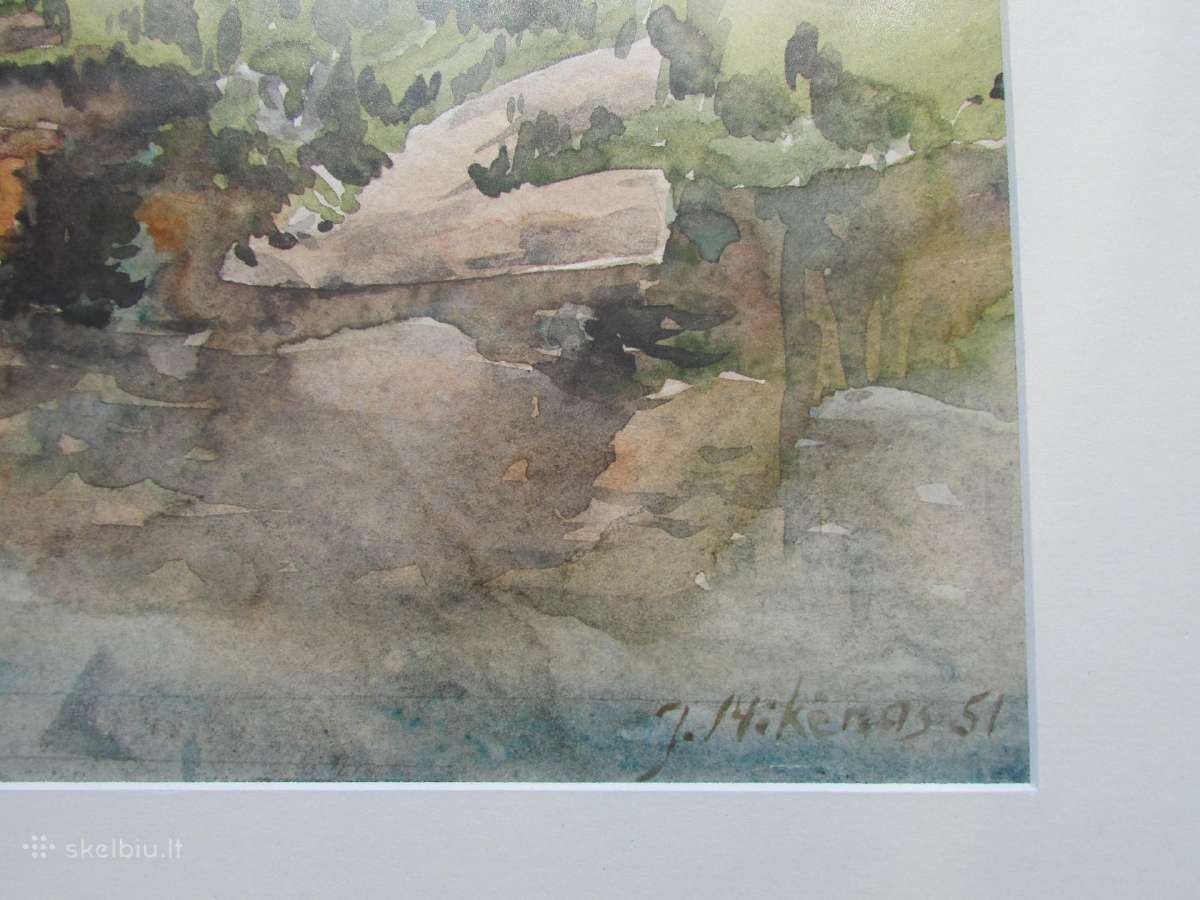 J. Mikėnas. Dvi akvarelės - nuotraukos Nr. 7