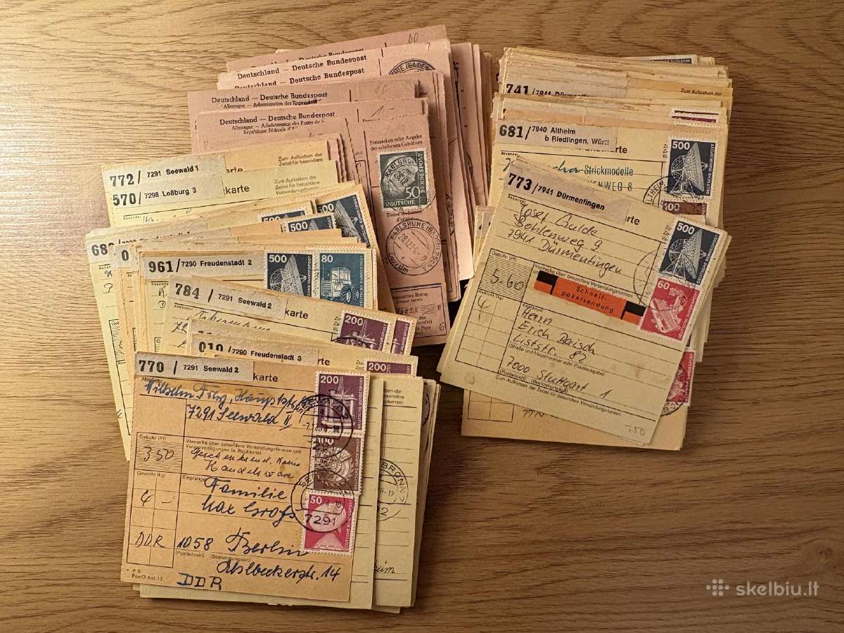 Vokietijos siuntinių kortelių rinkinys - nuotraukos Nr. 4