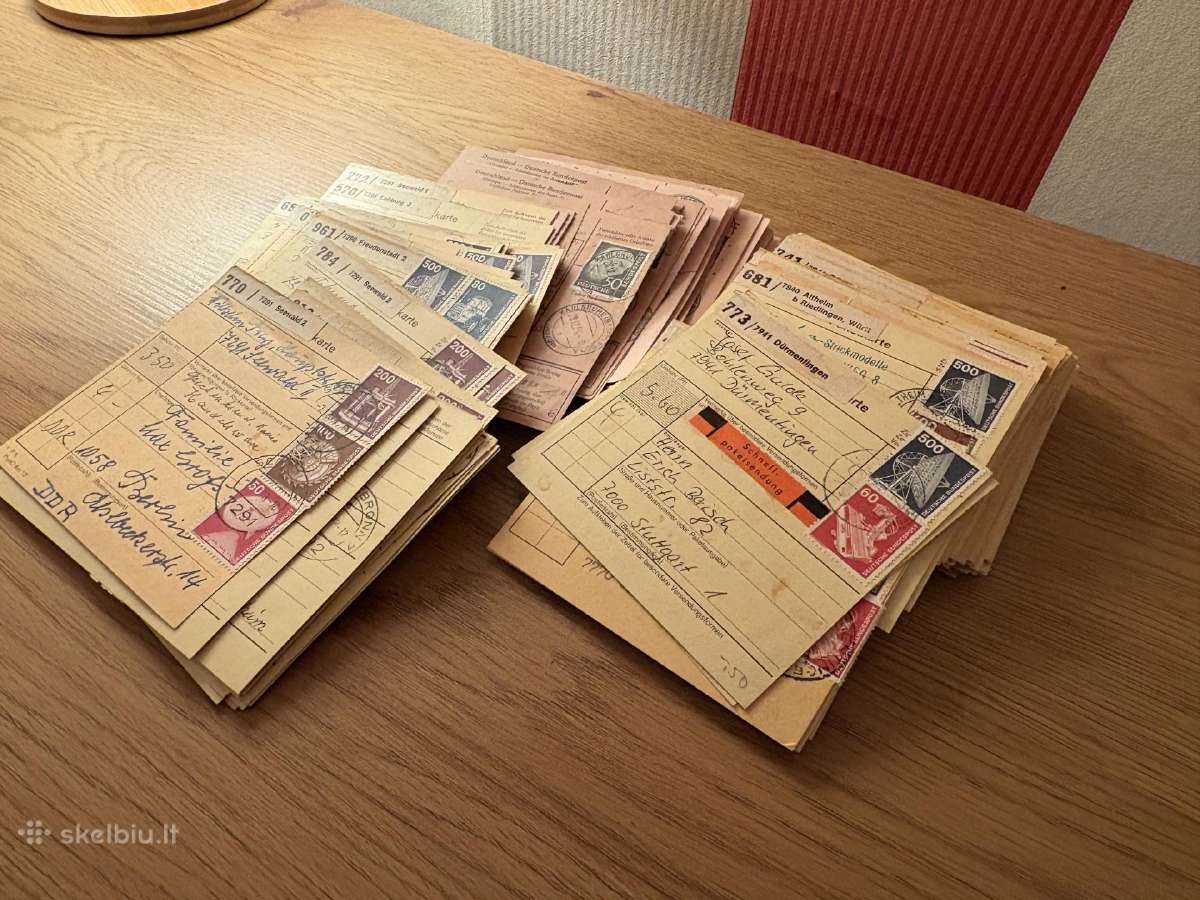 Vokietijos siuntinių kortelių rinkinys - nuotraukos Nr. 5