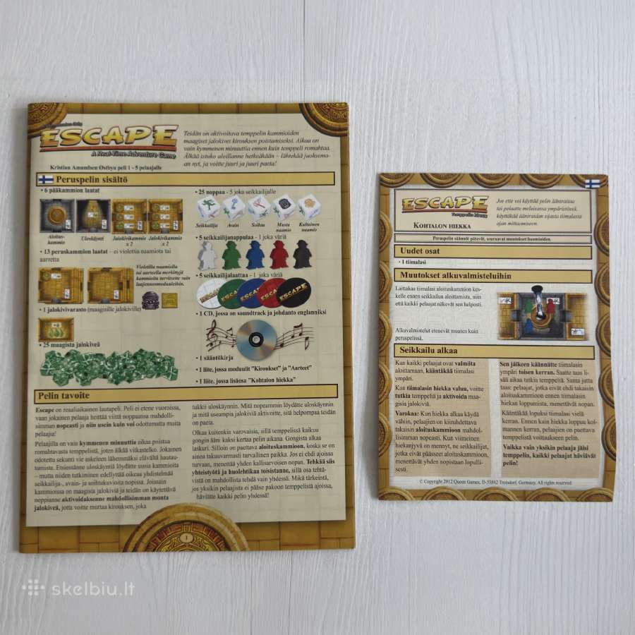 Stalo žaidimas „Escape: The Curse of the Temple“ - nuotraukos Nr. 4