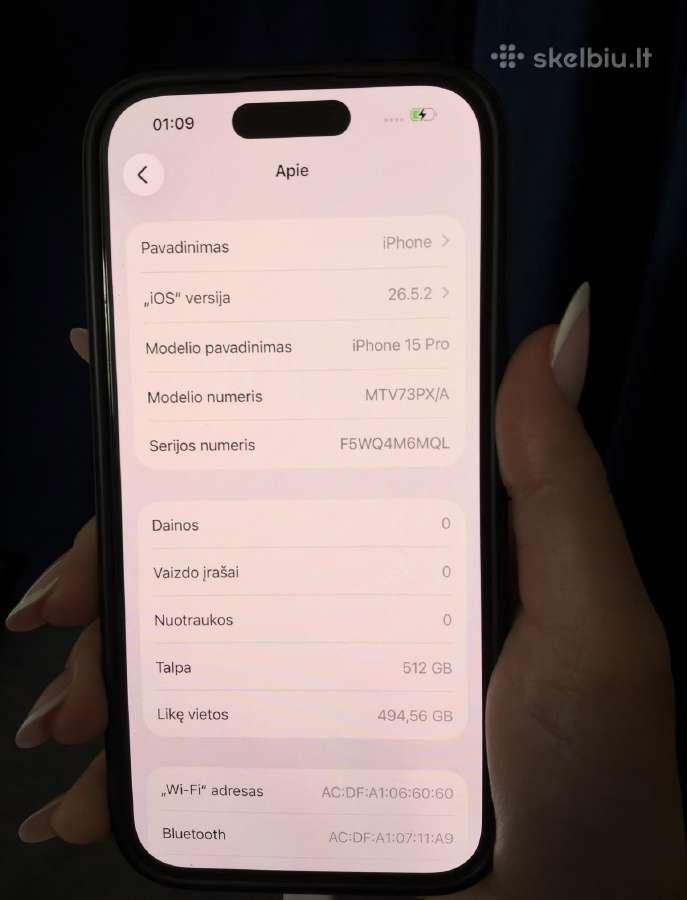 Apple iPhone 15 Pro 512gb - nuotraukos Nr. 11