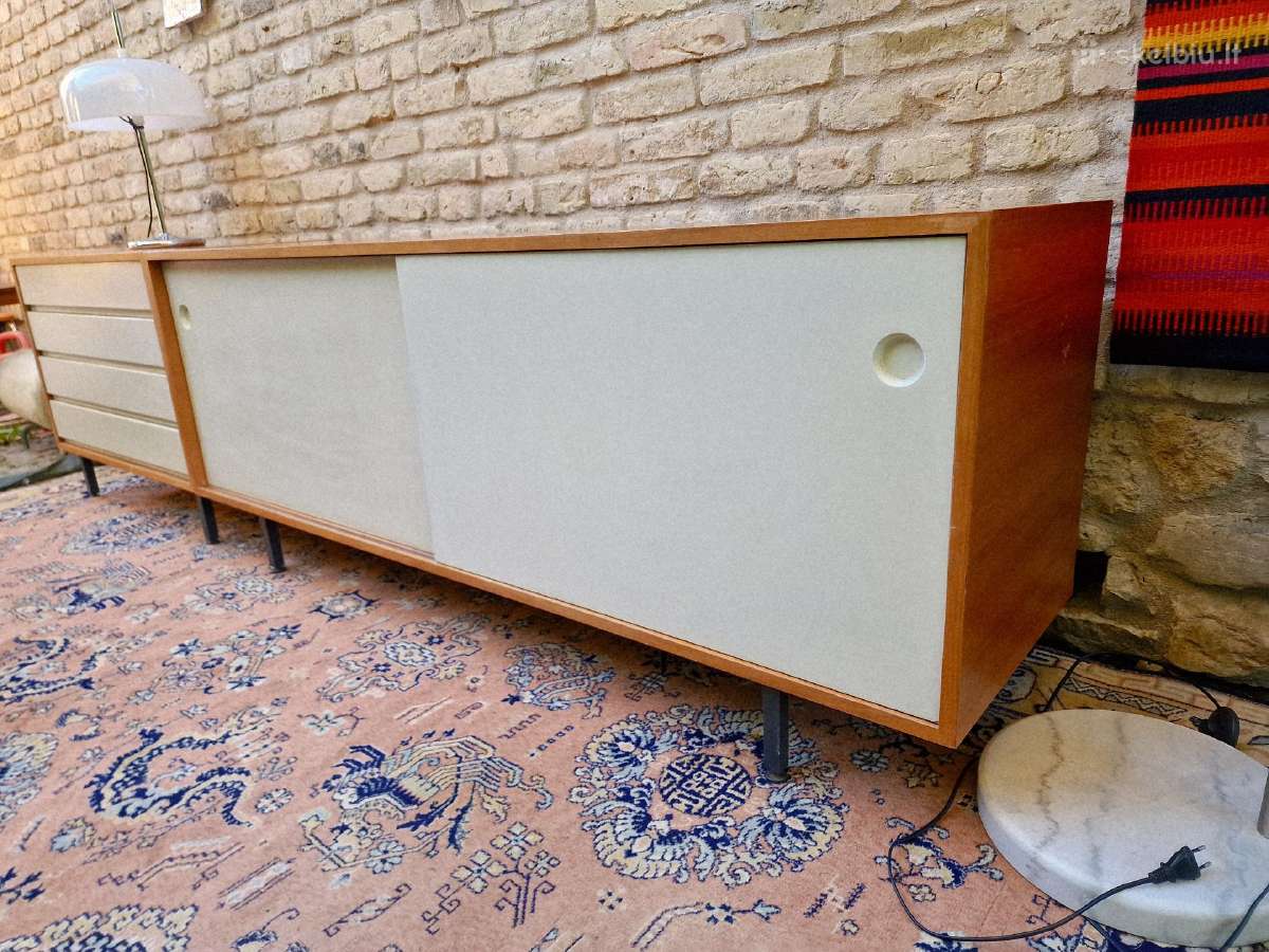Vintažinė mid century tikmedžio komoda/indauja - nuotraukos Nr. 2