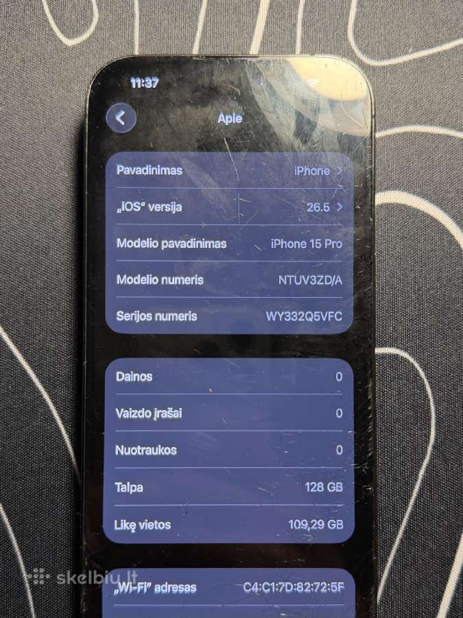 iPhone 15 pro 128gb - nuotraukos Nr. 4