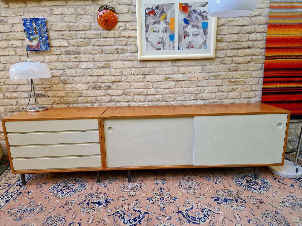 Vintažinė mid century tikmedžio komoda/indauja - nuotraukos Nr. 8