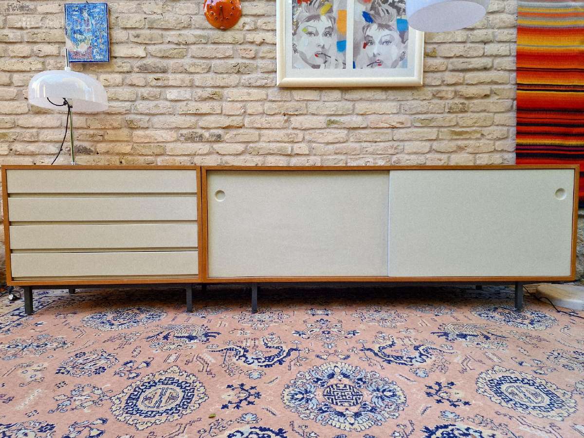Vintažinė mid century tikmedžio komoda/indauja - nuotraukos Nr. 9