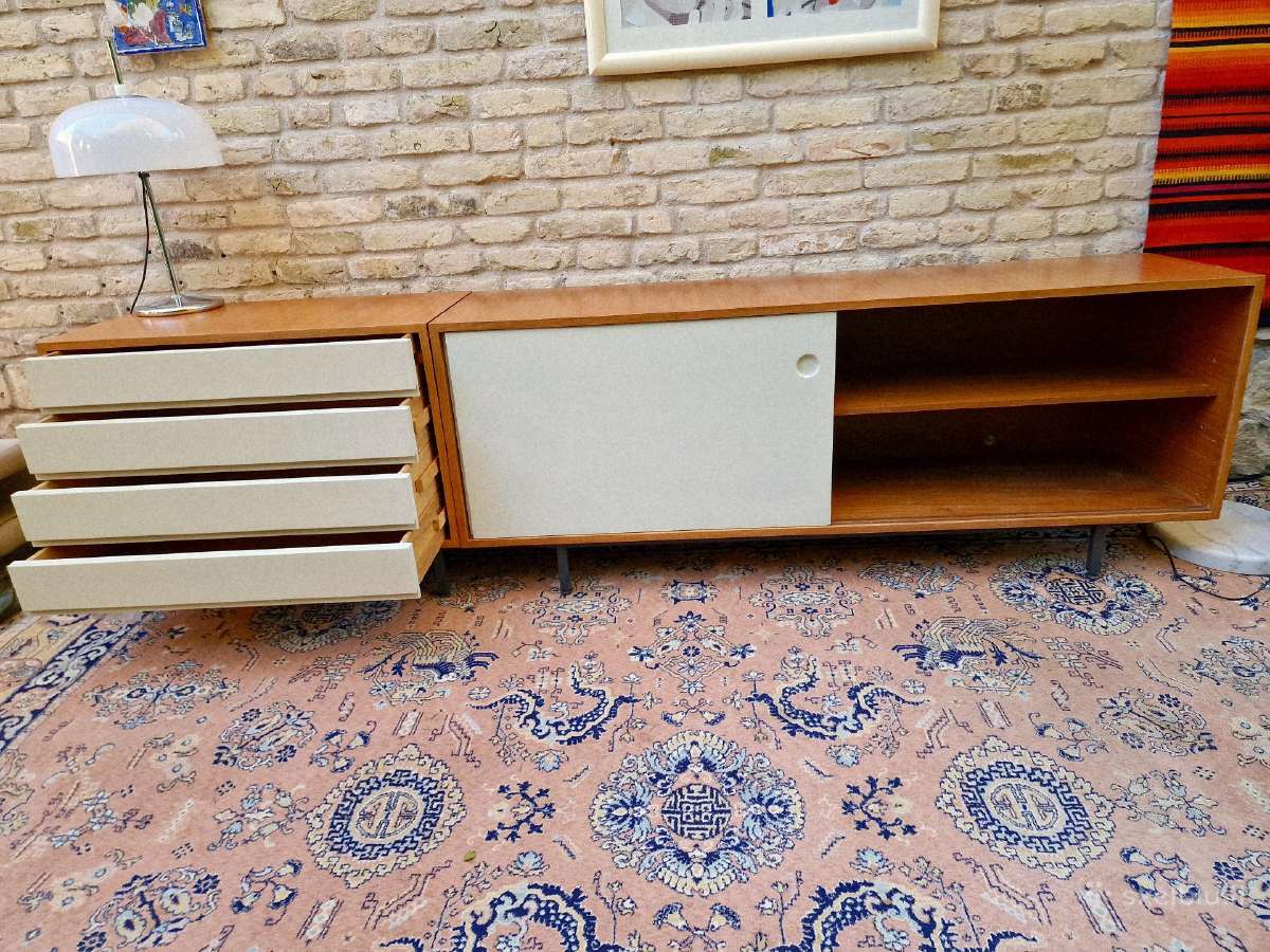 Vintažinė mid century tikmedžio komoda/indauja - nuotraukos Nr. 12
