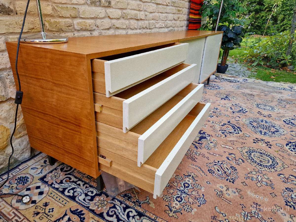 Vintažinė mid century tikmedžio komoda/indauja - nuotraukos Nr. 14
