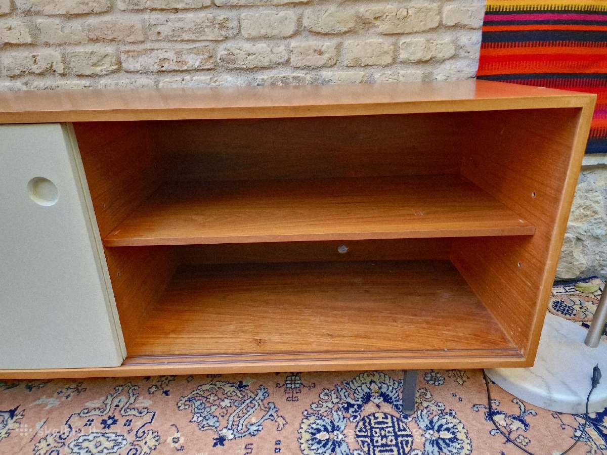 Vintažinė mid century tikmedžio komoda/indauja - nuotraukos Nr. 15