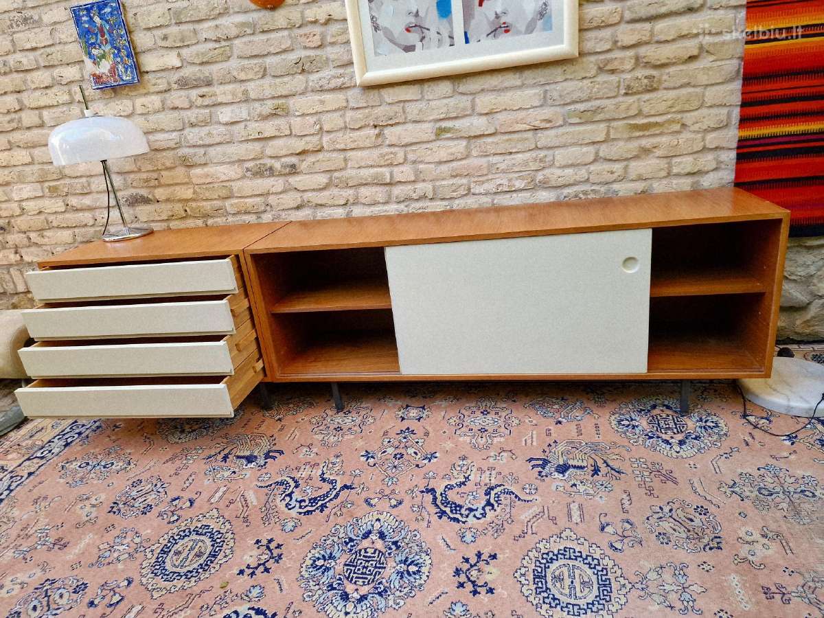 Vintažinė mid century tikmedžio komoda/indauja - nuotraukos Nr. 17