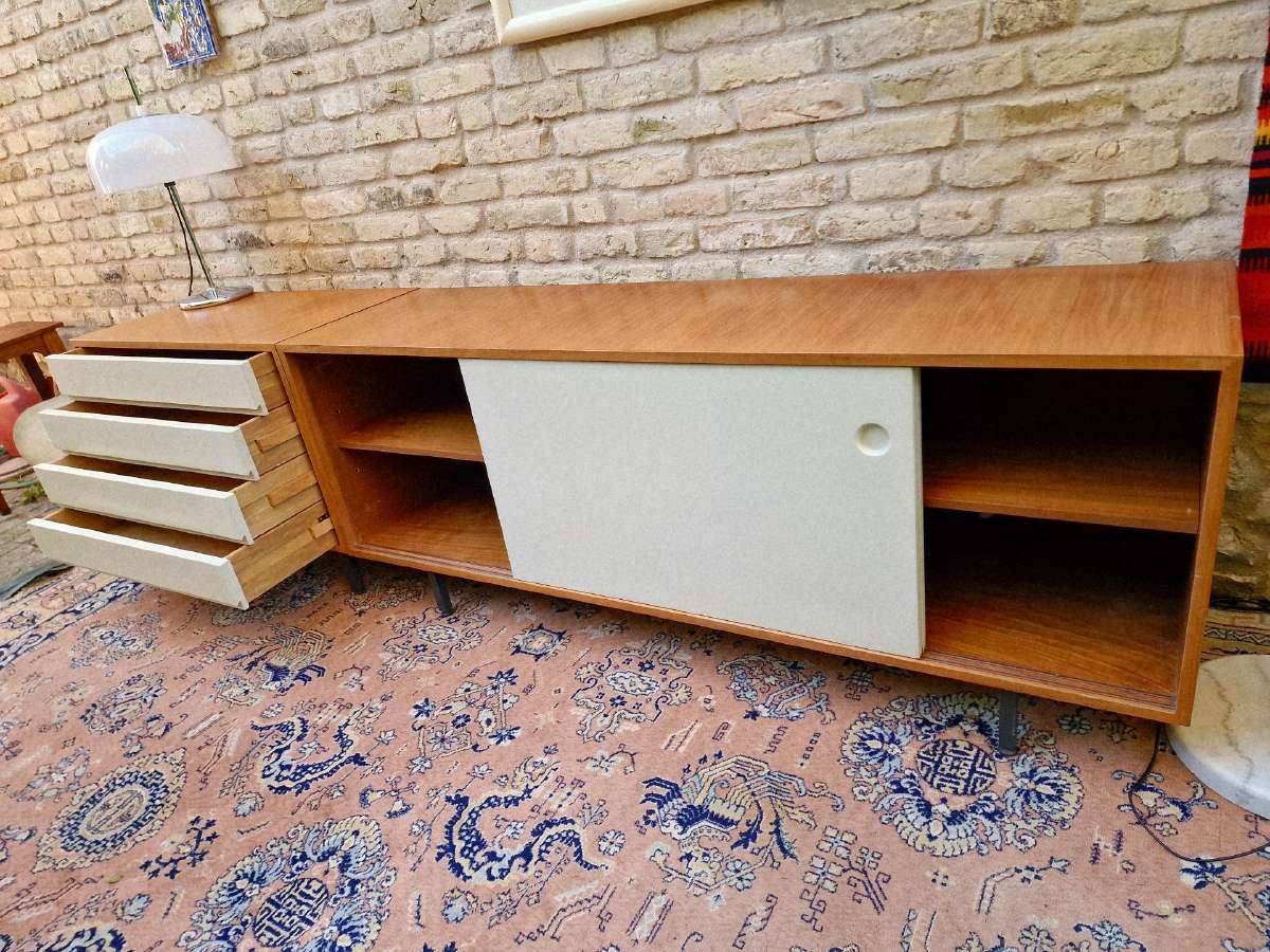 Vintažinė mid century tikmedžio komoda/indauja - nuotraukos Nr. 19