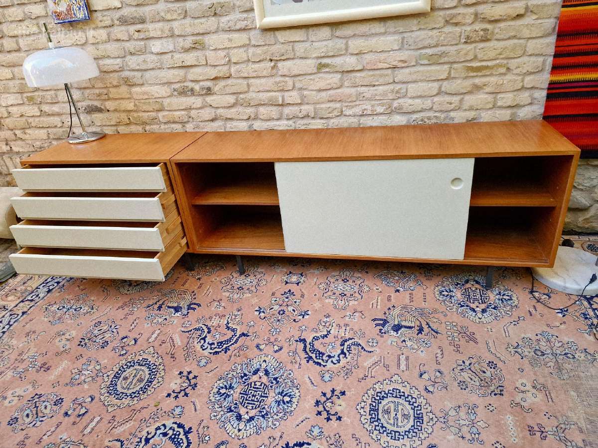 Vintažinė mid century tikmedžio komoda/indauja - nuotraukos Nr. 20