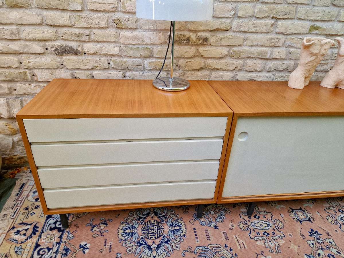 Vintažinė mid century tikmedžio komoda/indauja - nuotraukos Nr. 23