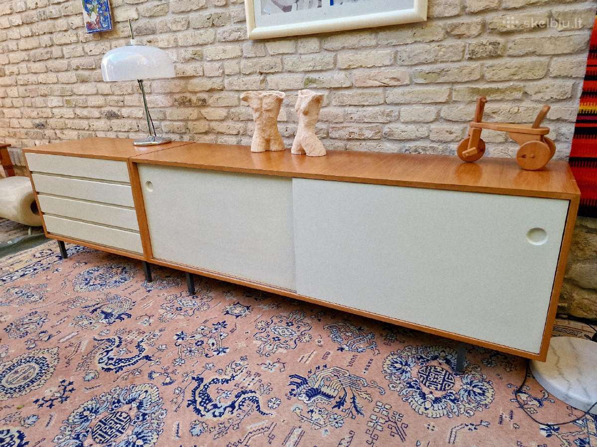 Vintažinė mid century tikmedžio komoda/indauja - nuotraukos Nr. 26