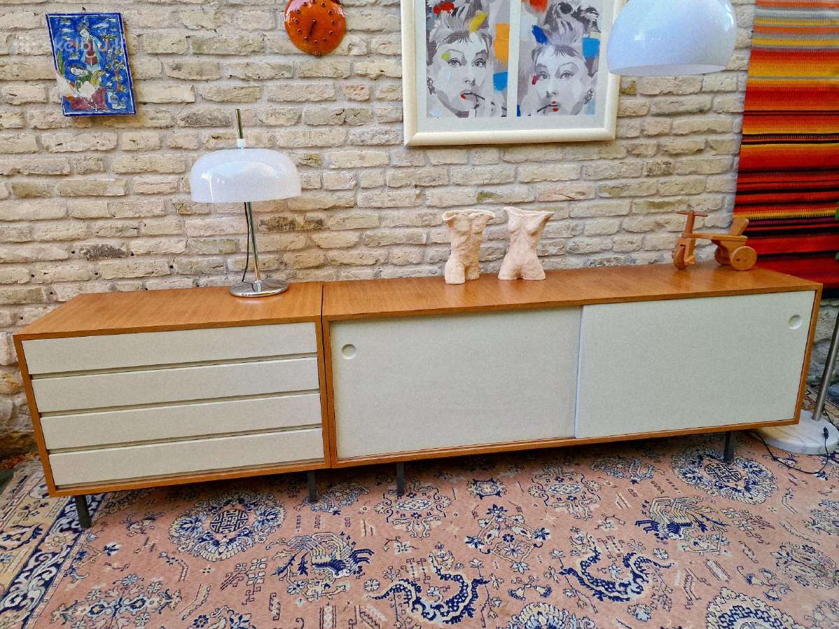 Vintažinė mid century tikmedžio komoda/indauja - nuotraukos Nr. 32