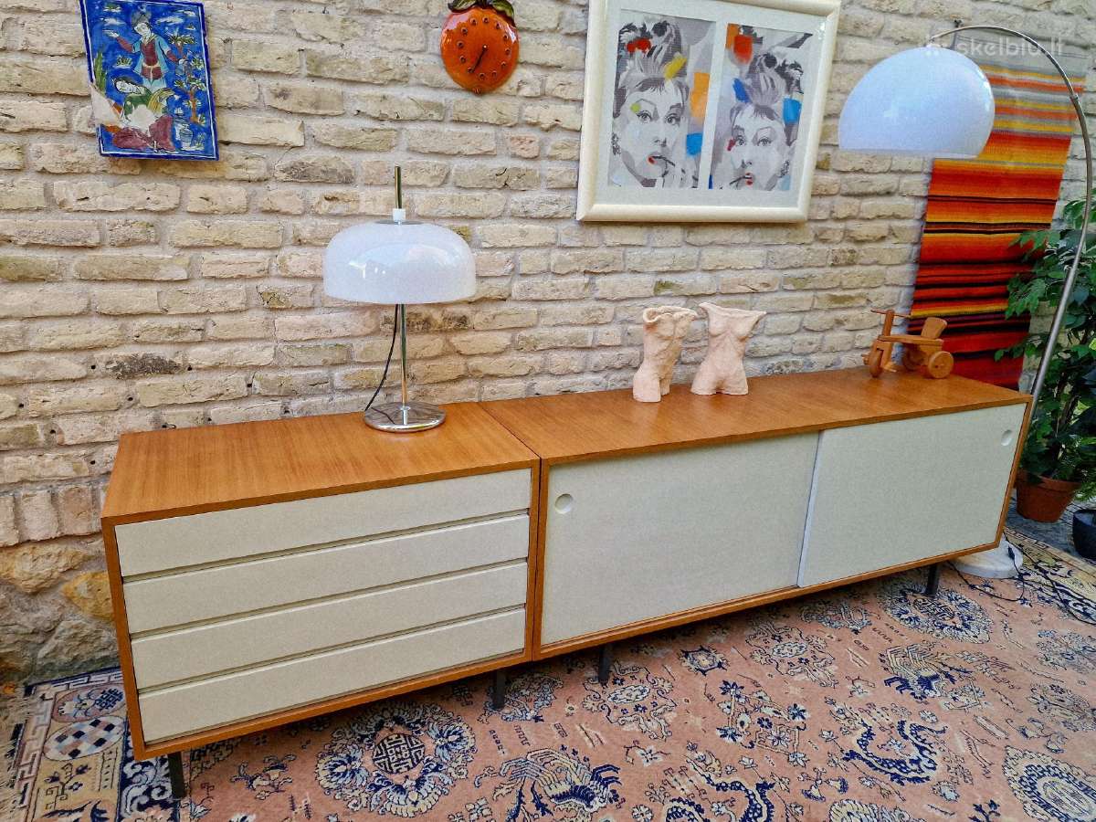 Vintažinė mid century tikmedžio komoda/indauja - nuotraukos Nr. 33