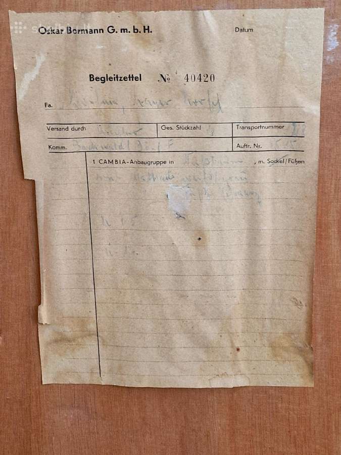 Vintažinė mid century tikmedžio komoda/indauja - nuotraukos Nr. 35