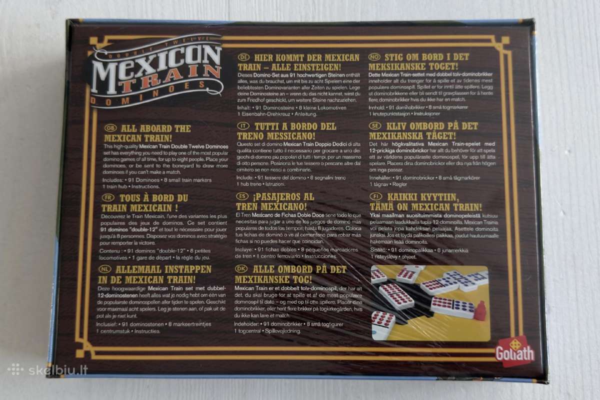 Stalo žaidimas „Mexican Train Dominoes“ - nuotraukos Nr. 2
